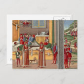 Mittelalterliche Amputationsszene Postkarte (Vorne/Hinten)