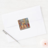 Mittelalterliche Amputationsszene Quadratischer Aufkleber (Umschlag)