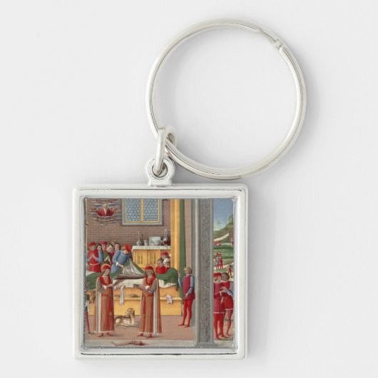 Mittelalterliche Amputierungsszene Schlüsselanhänger (Vorne)