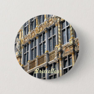 Mittelalterliche Architektur des Grand Place in Br Button