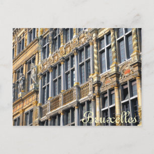Mittelalterliche Architektur des Grand Place in Br Postkarte
