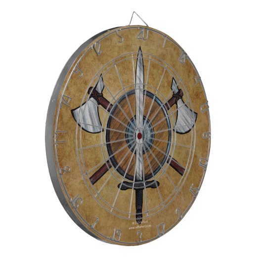Mittelalterliche Arme Dartscheibe (Vorderseite Links)