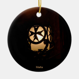 Mittelalterliche Artlaterne von Malta Keramikornament