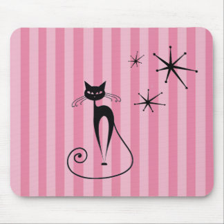 Mittelalterliche atomare schwarze Katzenmauspad  Mousepad