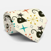 Mittelalterliche Atomkatze mit Sternenexplosionen  Krawatte (Gerollt)