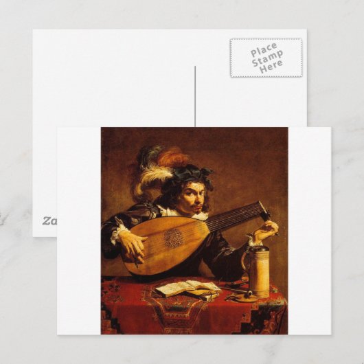 mittelalterliche Bard-4 Postkarte (Vorne/Hinten)