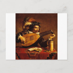 mittelalterliche Bard-4 Postkarte