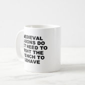 Mittelalterliche Barons-Tasse Kaffeetasse (Vorderseite Links)