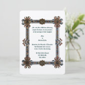 Mittelalterliche, beleuchtete Rahmen Einladung (Stehend Vorderseite)