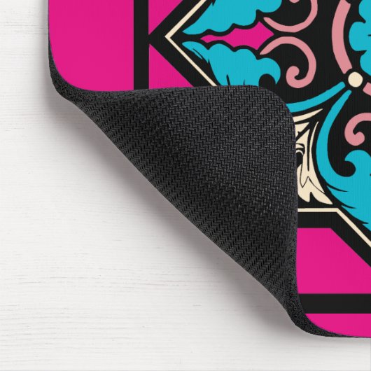 Mittelalterliche Beleuchtung Arktis Blaues Acanthu Mousepad (Ecke)