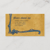 Mittelalterliche Beleuchtung Bute CC0263 Fügen Sie Visitenkarte (Rückseite)