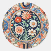 Mittelalterliche Beleuchtung Runder Aufkleber (Vorderseite)