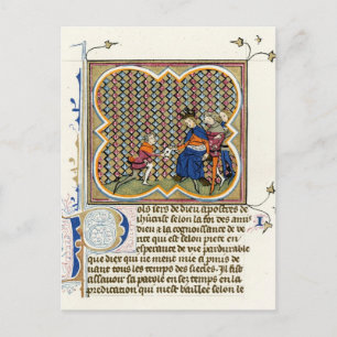 Mittelalterliche Beleuchtung St. Paul's Epistle Postkarte