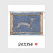 Mittelalterliche Bestiary Hyena c. 1270 Aufkleber (Blatt)