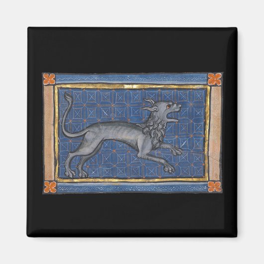 Mittelalterliche Bestiary Hyena c. 1270 Magnet (Vorne)