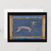 Mittelalterliche Bestiary Hyena c. 1270 Postkarte (Vorne/Hinten)