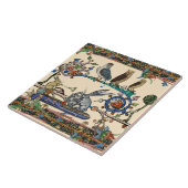 MITTELALTERLICHE BEWÄLTIGE MUSIKEILE, Hasen Fliese (Seite)