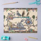 MITTELALTERLICHE BEWÄLTIGE MUSIKEILE, Hasen Seidenpapier (Basteln)