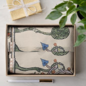 MITTELALTERLICHE BEWÄLTIGE MUSIKEILE, Hasen Seidenpapier (Geschenk)