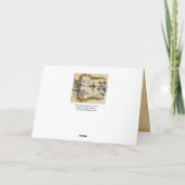 MITTELALTERLICHE BEWÄLTIGUNG,EINZIGARTIGES BEKÄMPF FEIERTAGSKARTE (Rückseite)