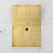 MITTELALTERLICHE BEWÄLTIGUNG,EINZIGARTIGES BEKÄMPF FEIERTAGSKARTE (Innenseite)