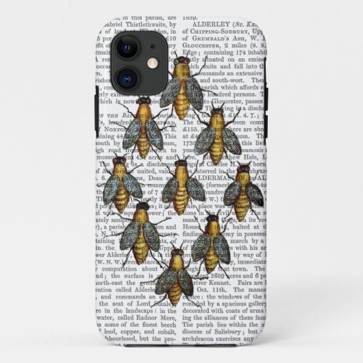 Mittelalterliche Bienen 2 Case-Mate iPhone Hülle (Rückseite)