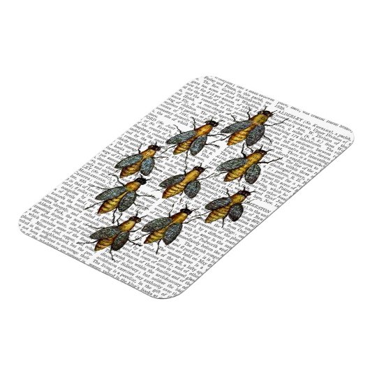 Mittelalterliche Bienen 2 Magnet (Linke Seite)