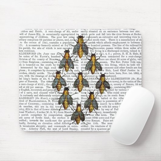 Mittelalterliche Bienen 2 Mousepad (Mit Mouse)