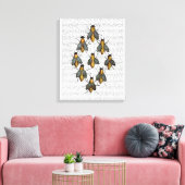 Mittelalterliche Bienen Leinwanddruck (Insitu (Wohnzimmer))