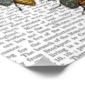 Mittelalterliche Bienen Poster (Ecke)