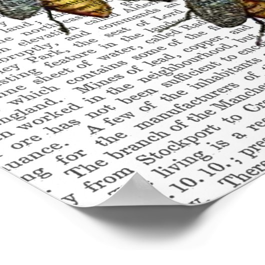 Mittelalterliche Bienen Poster (Ecke)