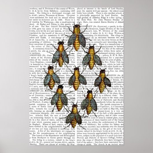 Mittelalterliche Bienen Poster (Vorne)