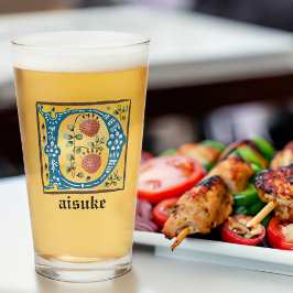 mittelalterliche blorbeleuchtete Buchstaben D Mono Glas