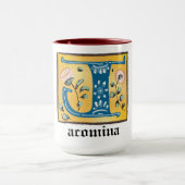 mittelalterliche blorbeleuchtete Letter J Monogram Tasse (Zentrum)