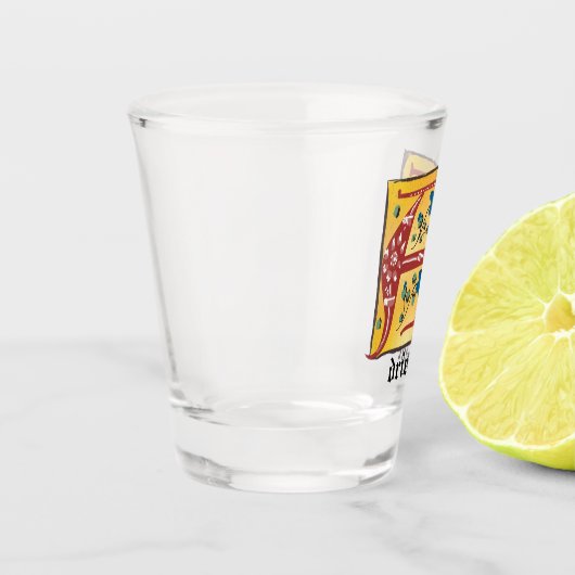 mittelalterliche blorleuchte Letter A Monogramm Schnapsglas (Links)