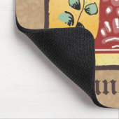 mittelalterliche blorleuchte Letter F Monogramm Mousepad (Ecke)