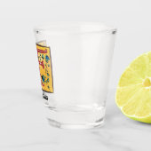 mittelalterliche blorleuchte Letter F Monogramm Schnapsglas (Rechts)