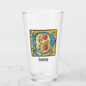 mittelalterliche blorleuchte Letter P Monogramm Glas (Vorderseite)