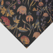 Mittelalterliche Blume auf Schwarz Seidenpapier (Detail)