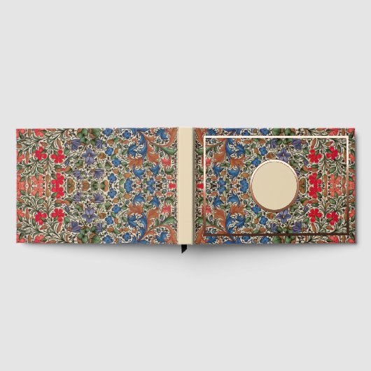 mittelalterliche Blumenborder Mille Fleurs Gästebuch (Voll)