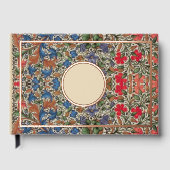 mittelalterliche Blumenborder Mille Fleurs Gästebuch (Vorderseite)
