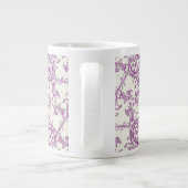 mittelalterliche Blumengefäß Kaffeetasse Jumbo-Tasse (Rückseite)