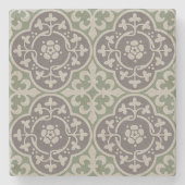 mittelalterliche Blumenkästen Steinuntersetzer (Vorderseite)