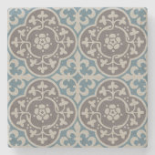 mittelalterliche Blumenkästen Steinuntersetzer (Vorderseite)