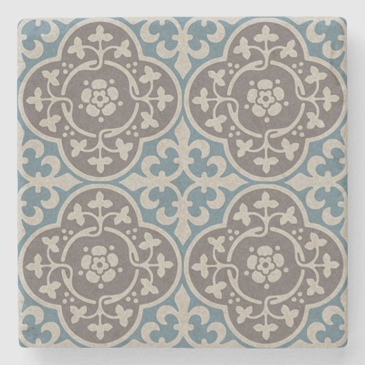 mittelalterliche Blumenkästen Steinuntersetzer (Vorderseite)