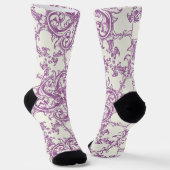 mittelalterliche Blumenmuster Socken (Gewinkelt)