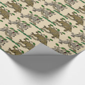 Mittelalterliche Boarenjagd Geschenkpapier (Ecke)