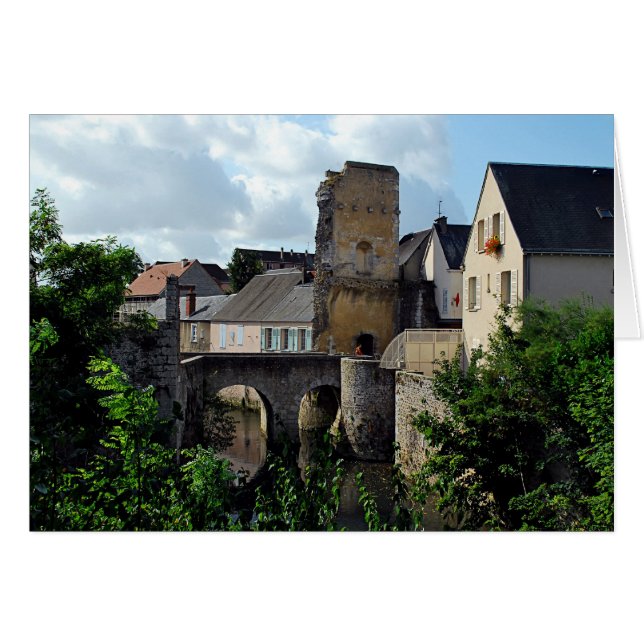 Mittelalterliche Brücke bei Chartes (Vorderseite (Horizontal))