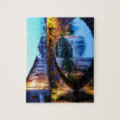 Mittelalterliche Brücke in Saint-Jean-Pied-de-Port Puzzle (Vertikal)