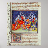 Mittelalterliche Buchmalerei Poster (Vorne)